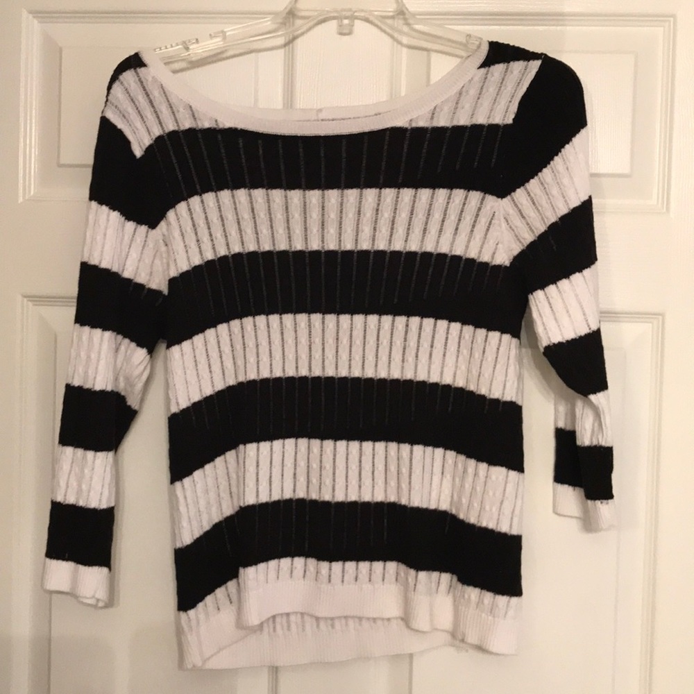 Price ReducedJeanne Pierre Black and White Sweater